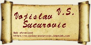 Vojislav Šućurović vizit kartica